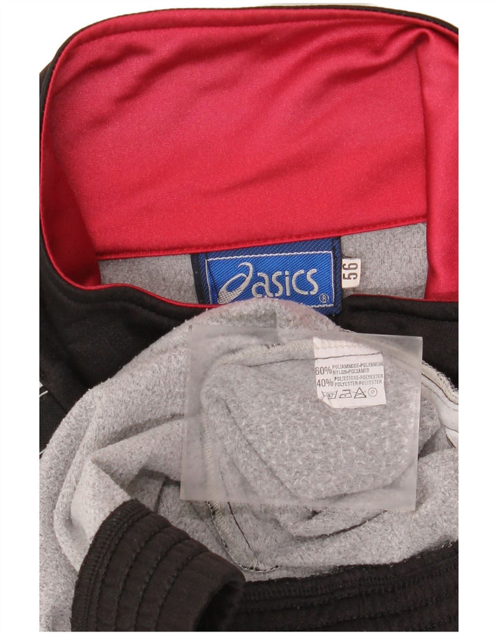 Ανδρική αθλητική φόρμα γραφικών ASICS Top Jacket IT 56 XL Black Colourblock