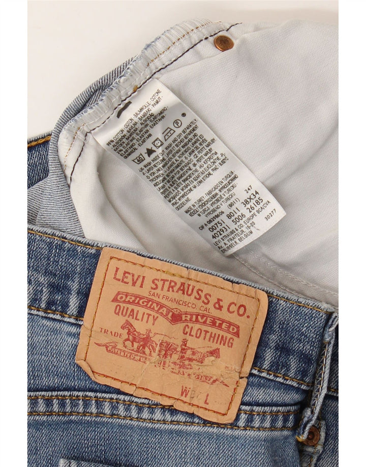 Ανδρικό τζιν LEVI'S ίσιο W38 L27 Μπλε βαμβακερό