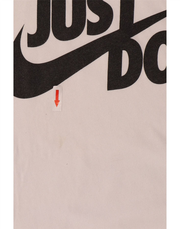 Ανδρικό γραφικό T-Shirt Adidas Top από μεσαίο λευκό βαμβακερό