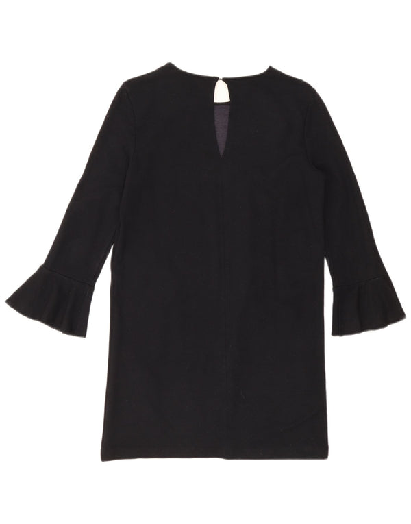 Zara Γυναικείο μακρυμάνικο φόρεμα Shift UK 10 Small Navy Blue
