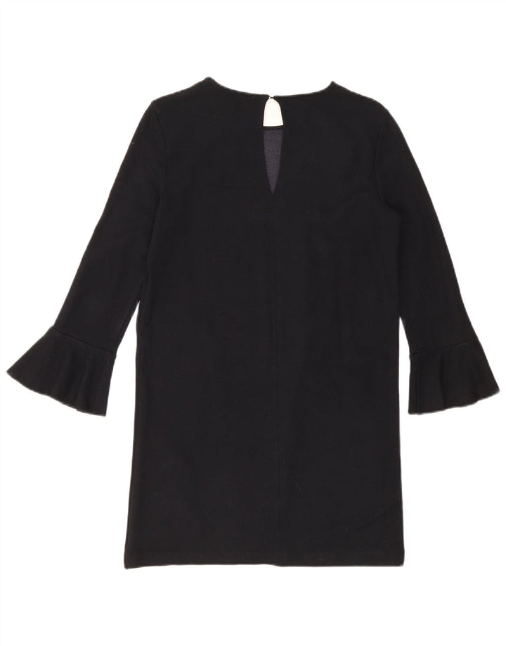 Zara Γυναικείο μακρυμάνικο φόρεμα Shift UK 10 Small Navy Blue