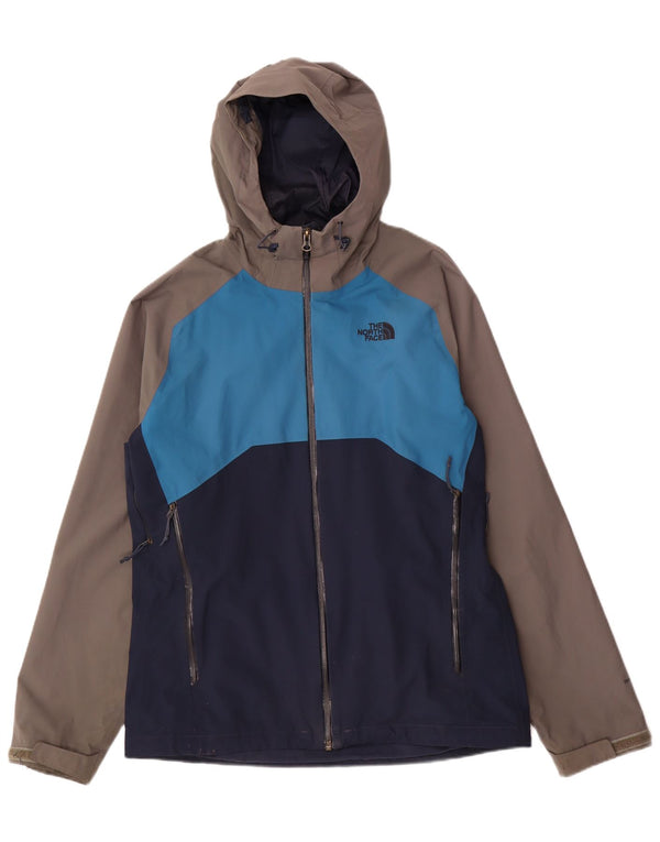 Ανδρικό μπουφάν βροχής με κουκούλα North Face UK 38 Medium Navy Blue Colourblock