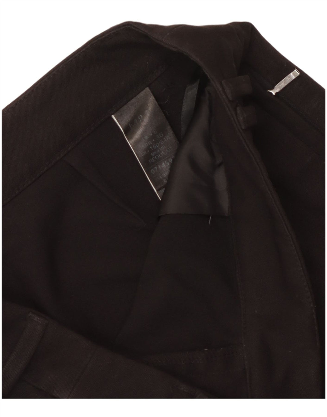 Marks & Spencer Γυναικείο κανονικό παντελόνι Chino UK 8 Small W28 L29 Μαύρο
