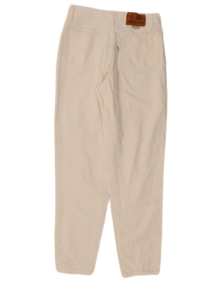 Americanino Γυναικείο ψηλόμεσο τζιν κωνικό W28 L28 Off White Classic