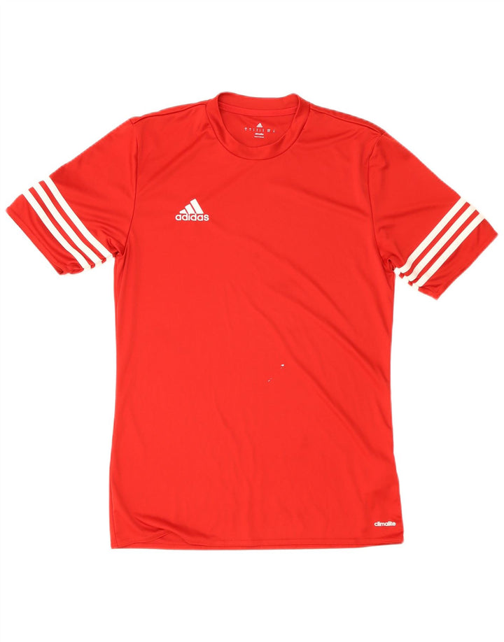 Adidas Ανδρικό T-Shirt Climalite Top Small Red Polyester