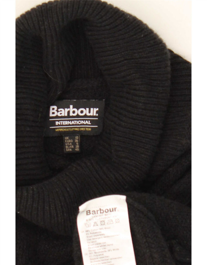 Barbour γυναικείο πουλόβερ υπερμεγέθη ρολό λαιμόκοψη UK 10 μικρό βαμβακερό
