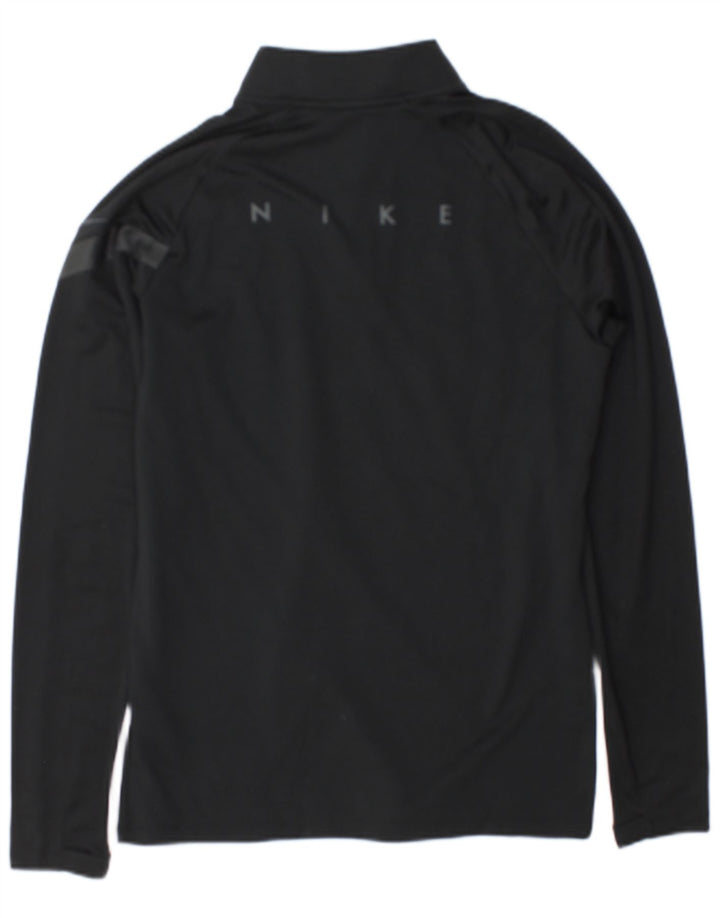 Ανδρική φόρμα Nike Dri Fit με γραφικό πουλόβερ με φερμουάρ Μπλούζα Small Black