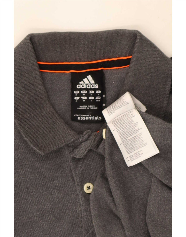 Ανδρικό πουκάμισο Adidas Climalite Polo, μεσαίο γκρι βαμβακερό