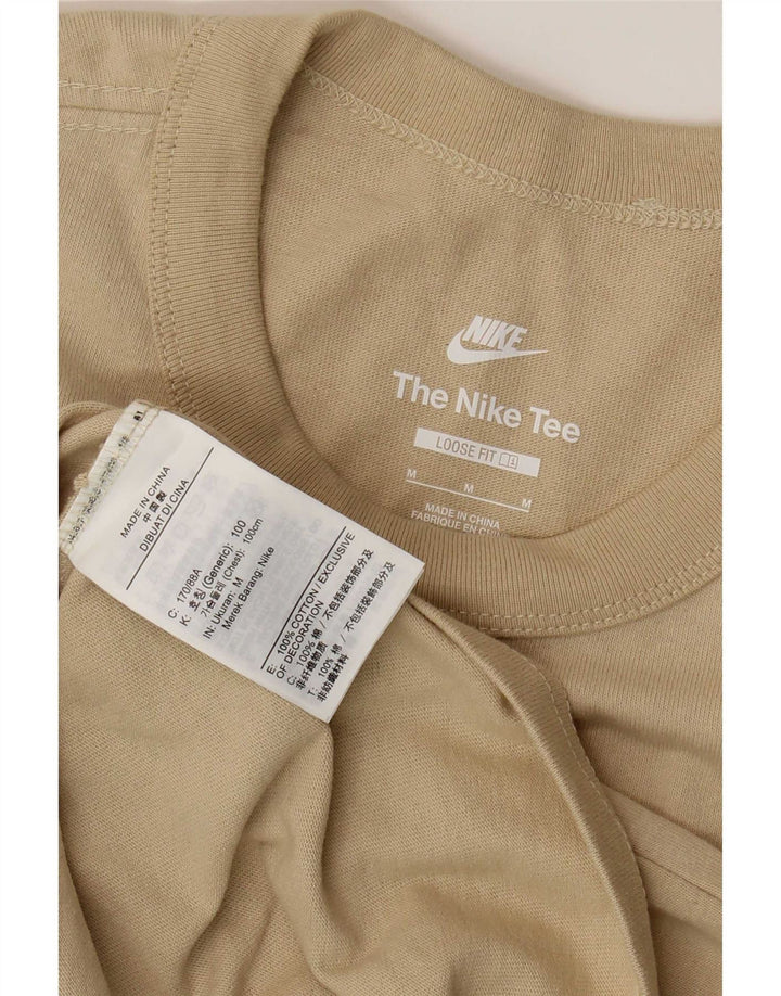 Ανδρικό μπλουζάκι Nike με χαλαρή εφαρμογή, μεσαίο βαμβακερό μπεζ