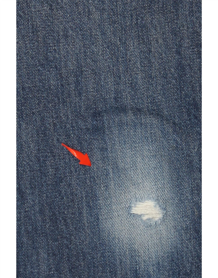 LEVI'S Mens 511 Distressed Slim Jeans W32 L29 Μπλε βαμβακερό