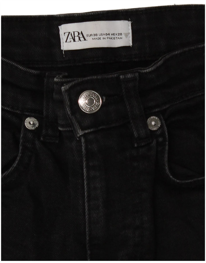 Zara Γυναικείο Τζιν μποτάκι EU 36 XS W26 L25 Μαύρο