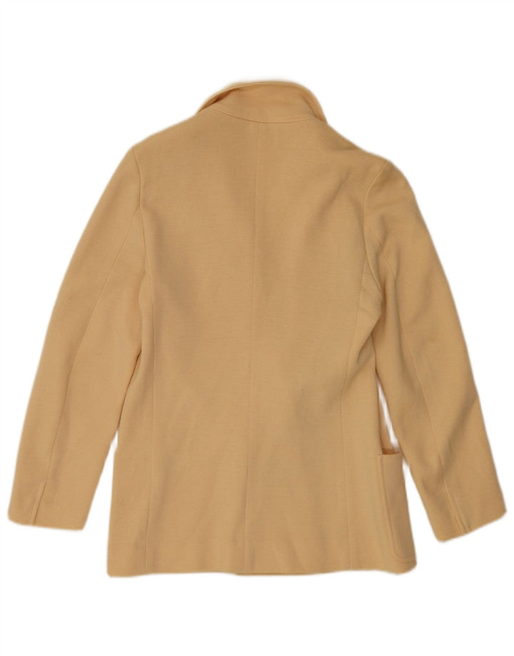 Gibi Γυναικείο Πλεκτό Διπλό Μπουφάν Blazer IT 44 Μεσαίο Μπεζ μαλλί