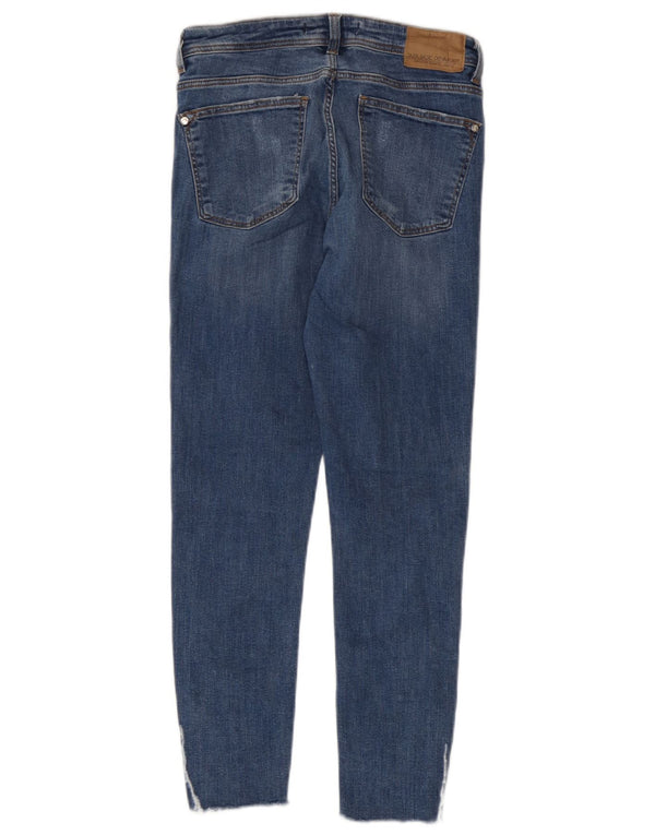 Zara Womens Crop Skinny Jeans EU 36 XS W26 L25 Blue