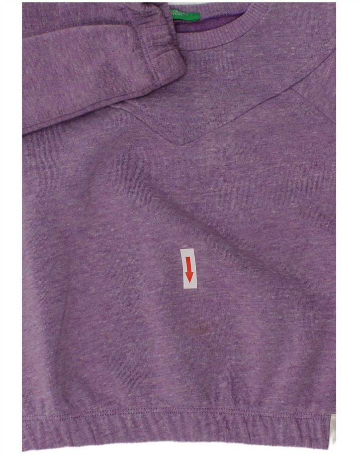 Γυναικεία φούτερ Benetton Jumper 2-3 Years Purple Flecked Polyester
