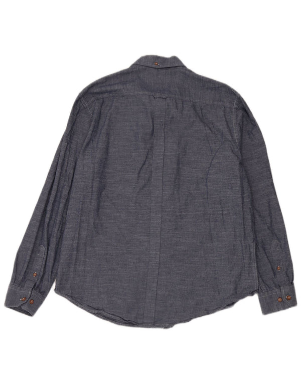 BEN SHERMAN Ανδρικό πουκάμισο XL Navy Blue Cotton