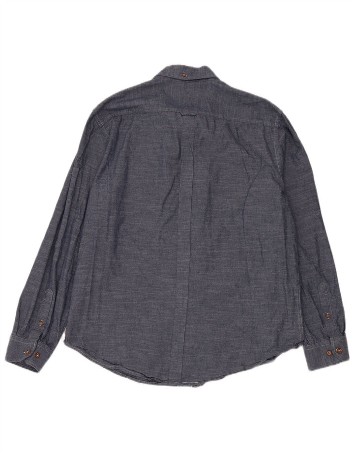 BEN SHERMAN Ανδρικό πουκάμισο XL Navy Blue Cotton