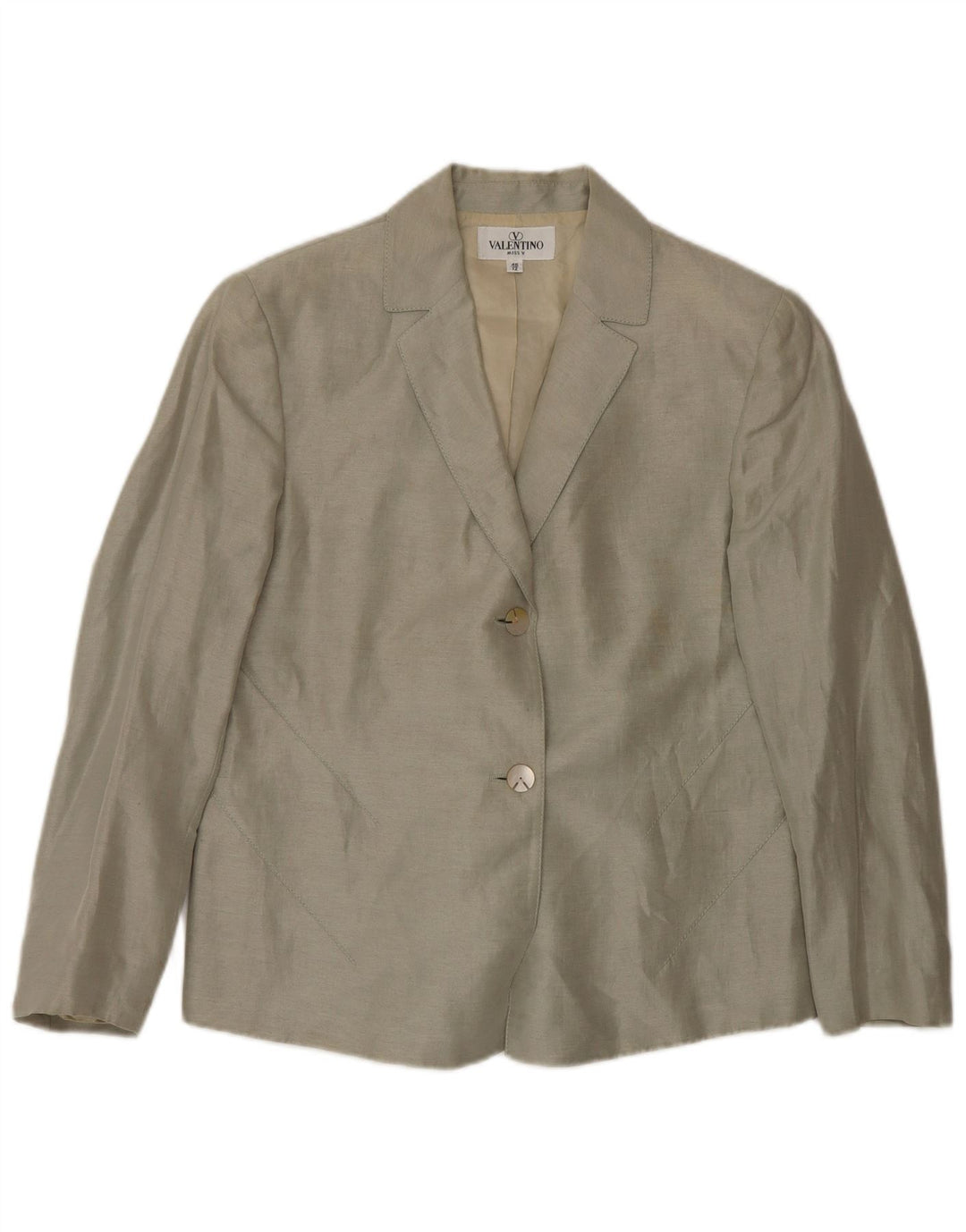Valentino Γυναικείο μπουφάν 3/4 μανίκι 2 κουμπιών UK 12 Medium Green
