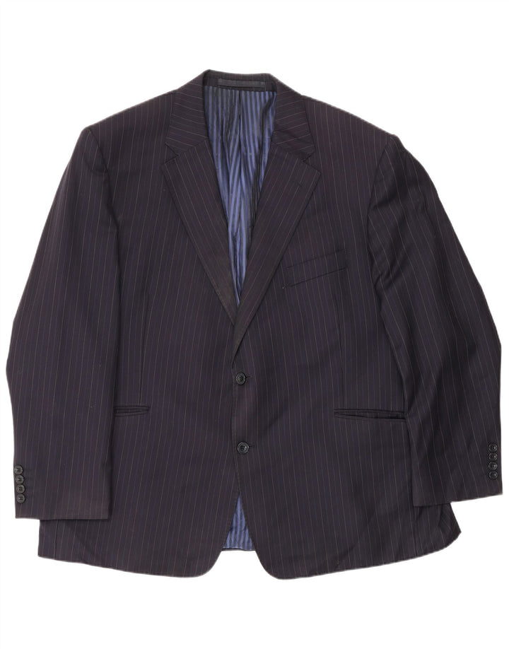 Marks & Spencer Ανδρικό μπουφάν μπλέιζερ EU 56 3XL Navy Blue Pinstripe