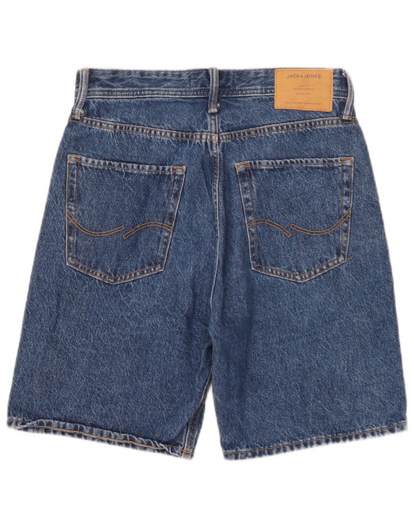 Jack & Jones Ανδρικό φαρδύ τζιν σορτς XS W26 Μπλε βαμβακερό