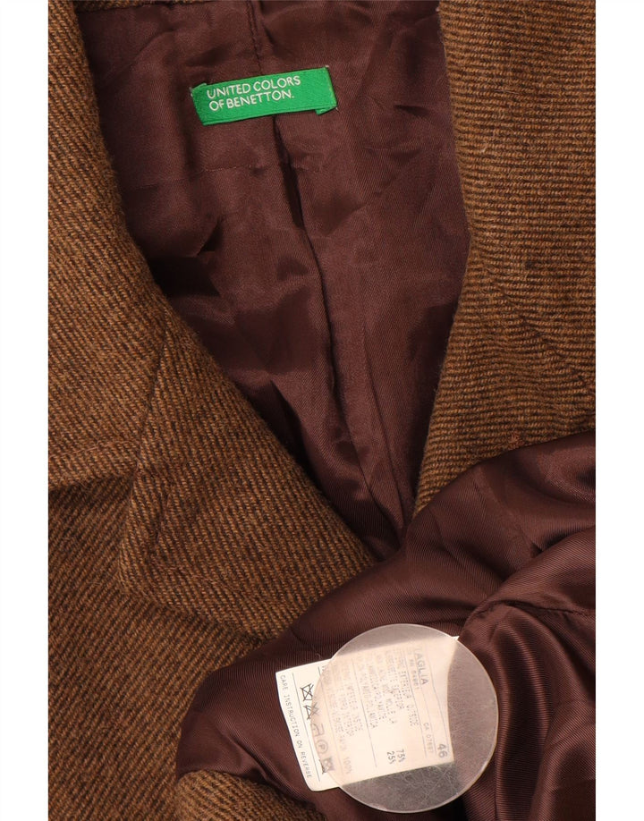 Ανδρικό πανωφόρι Benetton IT 46 Μαλλί καφέ