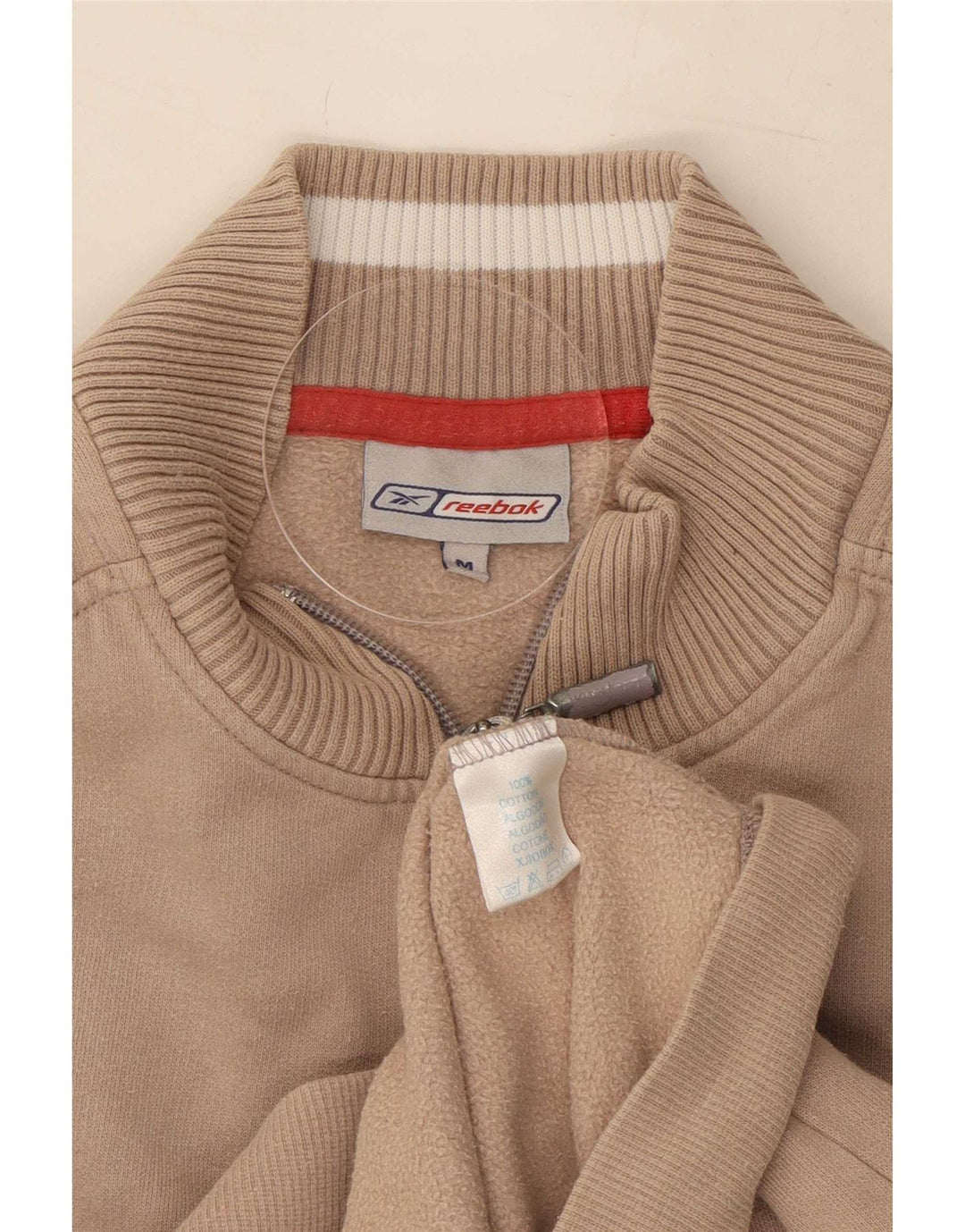 Reebok Γυναικεία φόρμα Top Jacket UK 14 Medium Beige Βαμβακερό