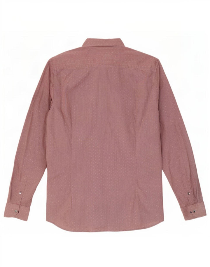 Ανδρικό πουκάμισο Ted Baker, νούμερο 5 XL, βαμβακερό κόκκινο ρίγες