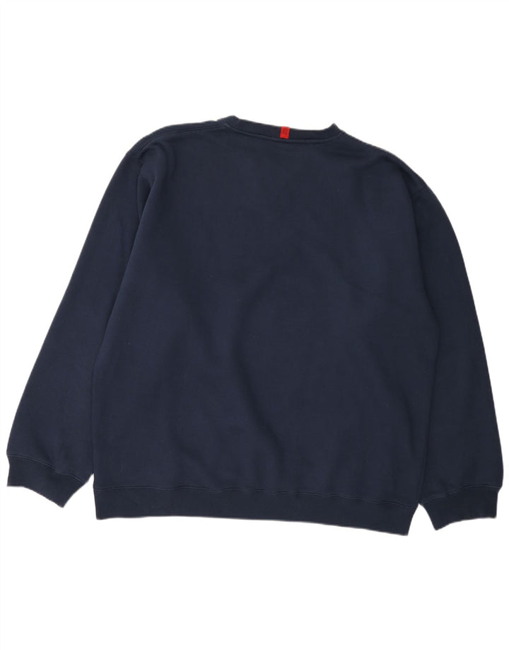 Ανδρικό γραφικό φούτερ Kappa Jumper 2XL Navy Blue Cotton
