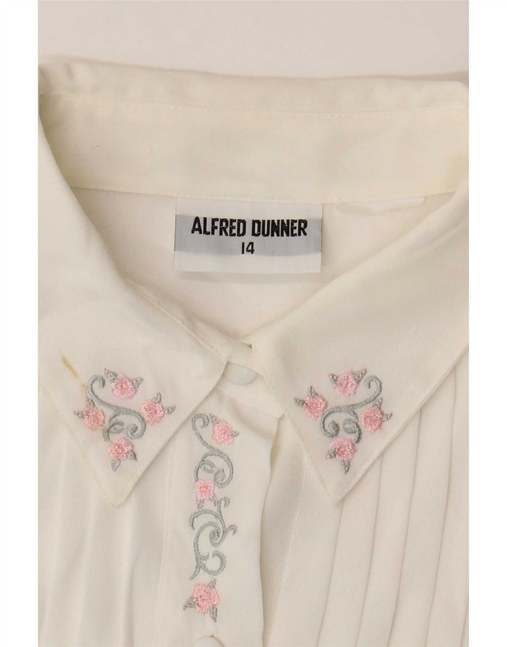Alfred Dunner Γυναικεία μπλούζα See Through Shirt UK 14 Large White