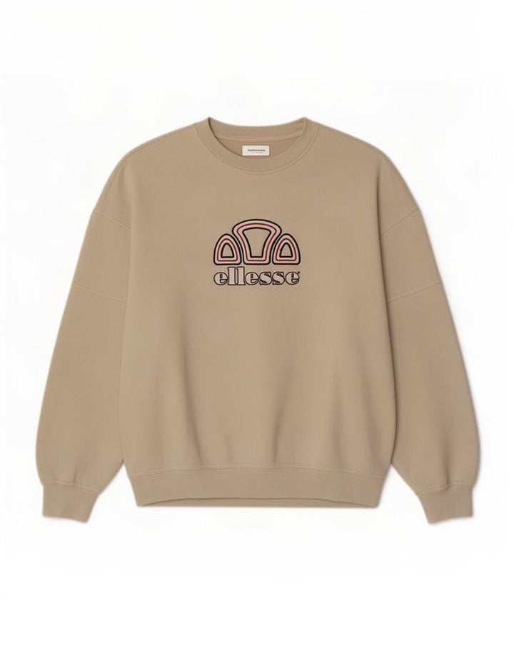 Ανδρικό γραφικό φούτερ Ellesse Jumper Large Beige Polyester