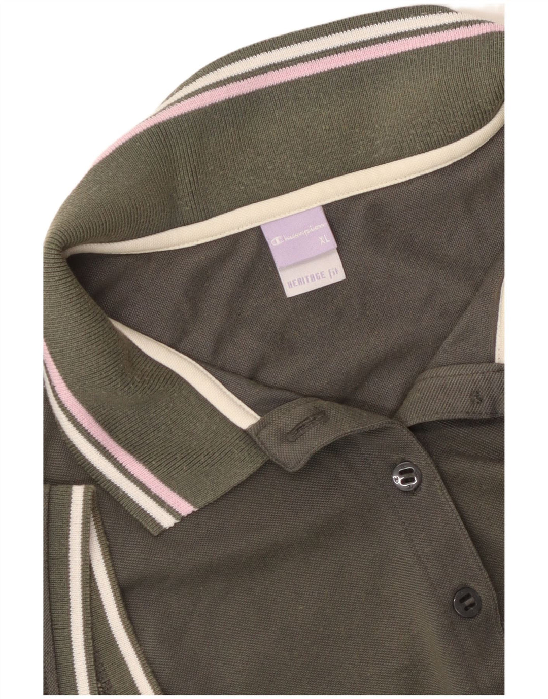 Πράσινο μπλουζάκι CHAMPION Γυναικείο Heritage Fit Polo UK 18 XL