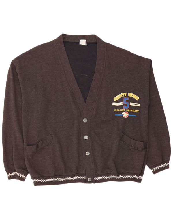 Ανδρικό πουλόβερ γραφικών ζακετών VINTAGE 2XL Γκρι