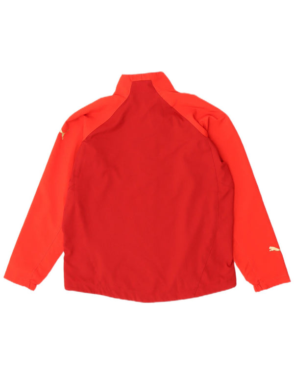 Puma Girls αθλητική φόρμα Top Jacket 11-12 Years Red Colourblock Polyester