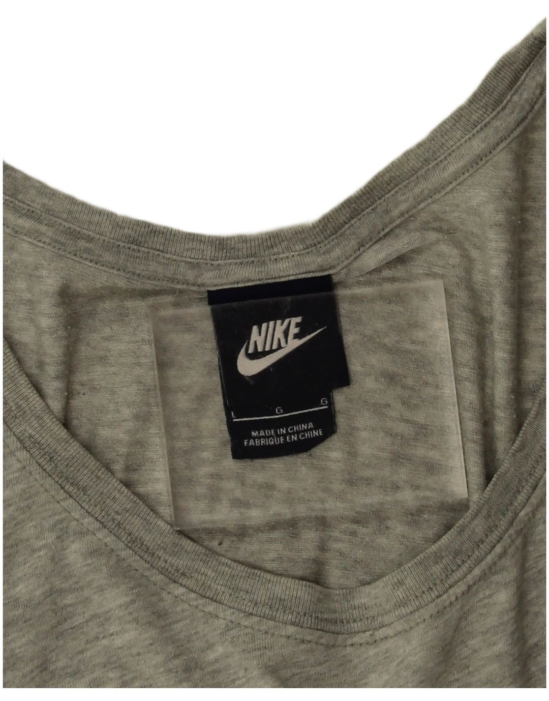 Γυναικείο μπλουζάκι γραφικών υπερμεγέθων Nike τοπ UK 16 με μεγάλα γκρι φλύκταινα