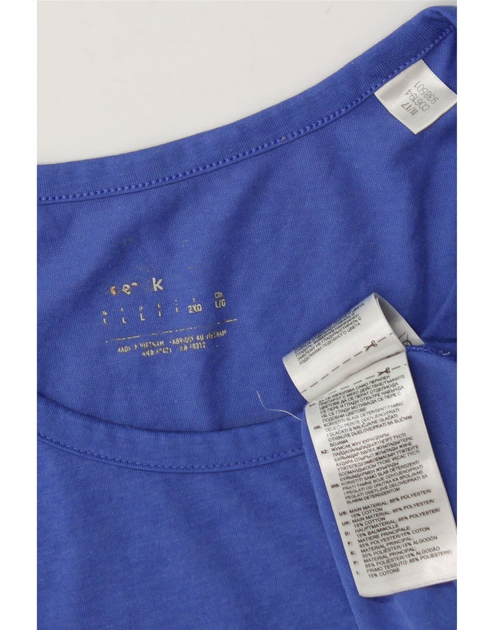 Ανδρικό γραφικό γιλέκο ADIDAS Top Large Blue Polyester