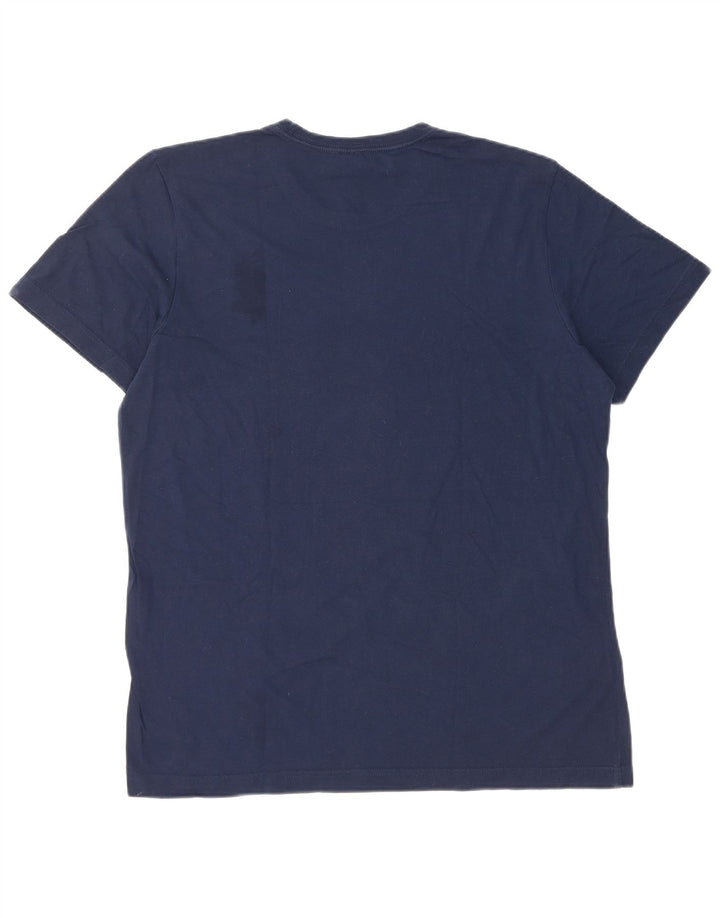 Ανδρικό γραφικό T-Shirt Adidas Top Large Navy Blue