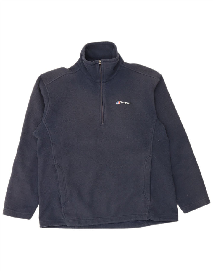 Berghaus Ανδρικό φερμουάρ Fleece Jumper Μεγάλο Navy Blue Polyester