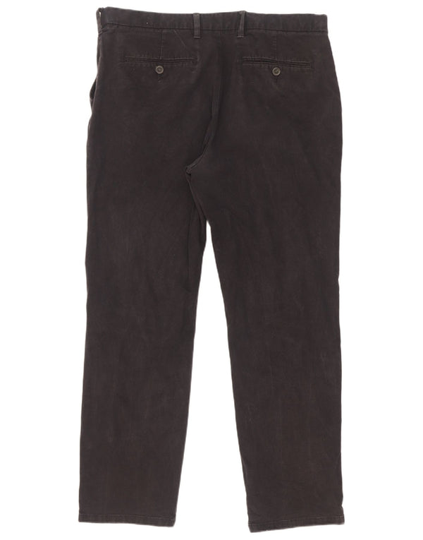 Ανδρικό ίσιο παντελόνι Chino Marks & Spencer W36 L31 Navy Blue Cotton