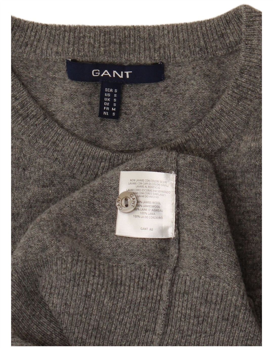 Γυναικεία ζακέτα GANT UK 10 Small Grey Wool