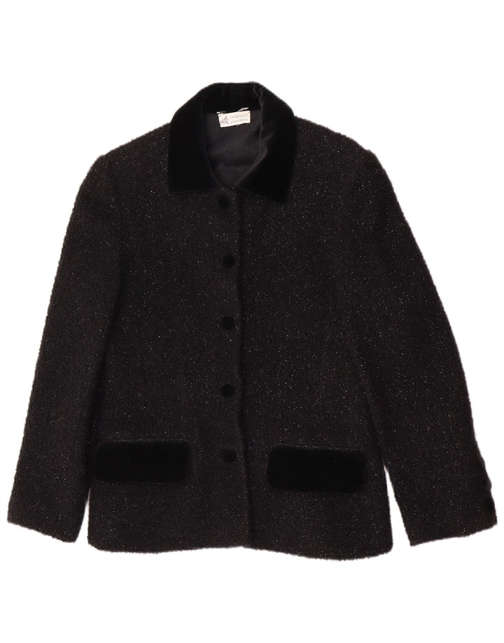 Marisa Γυναικείο σακάκι σακάκι με 5 κουμπιά UK 12 Medium Black Flecked