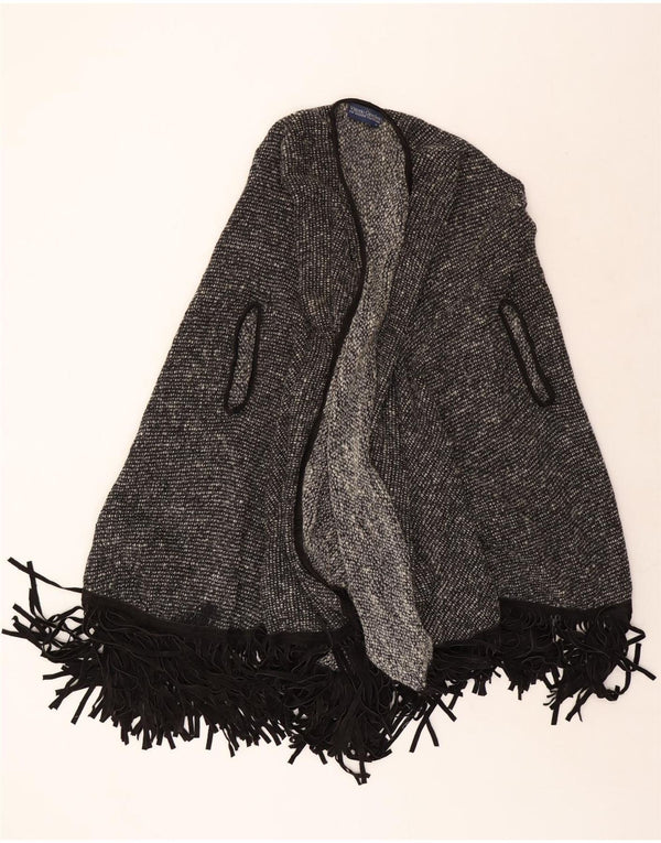 Vintage Γυναικείο πουλόβερ Poncho Cardigan UK 22 3XL Γκρι