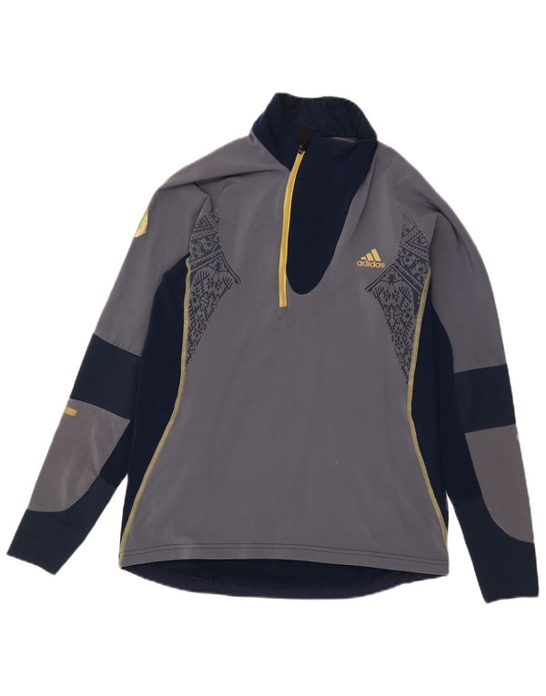 Ανδρική φόρμα πουλόβερ Adidas Top UK 38/40 Medium Navy Blue Colourblock