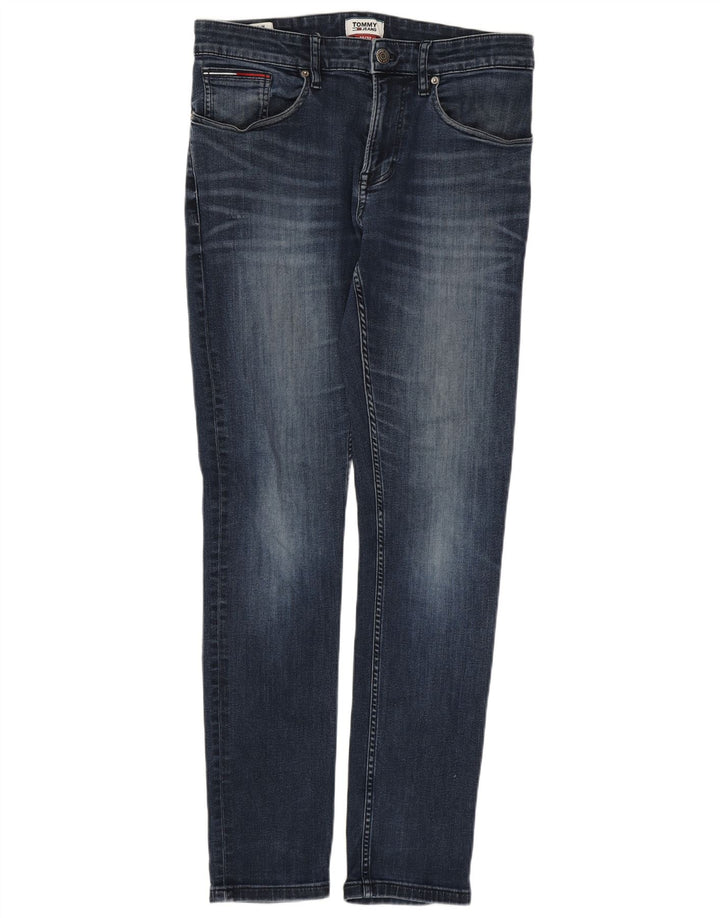 TOMMY HILFIGER Ανδρικό Slim Jeans W30 L32 Μπλε Βαμβακερό