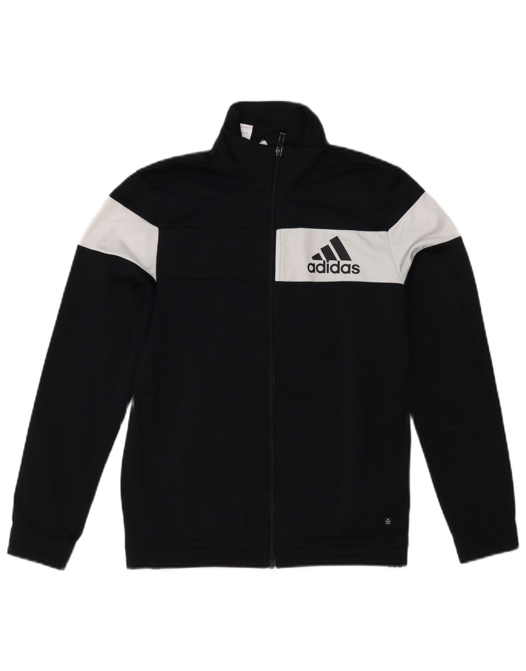 Κορυφαία φόρμα Adidas Boys 11-12 ετών Μαύρο Colourblock Polyester