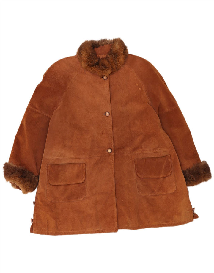 Pascucci Γυναικείο Σουέντ Πανωφόρι EU 44 XL Καφέ