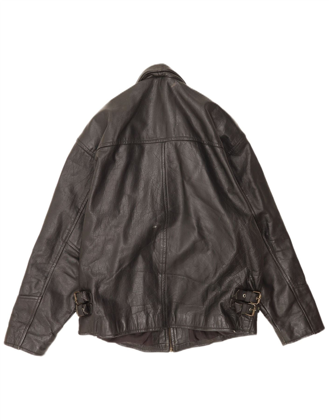 Vintage Ανδρικό Δερμάτινο Μπουφάν UK 40 Large Μαύρο Δερμάτινο