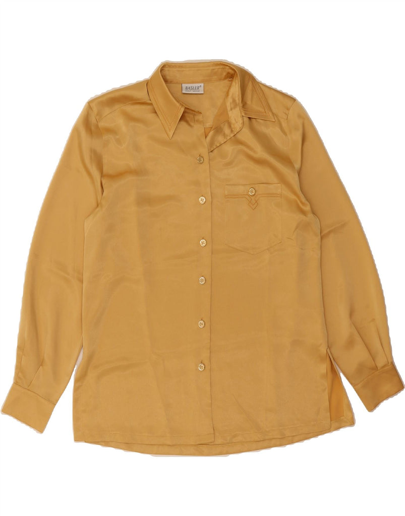 BASLER Womens Longline Oversized Shirt Blouse UK 12  Medium Yellow Vintage Basler and Second-Hand Basler from Messina Hembry 