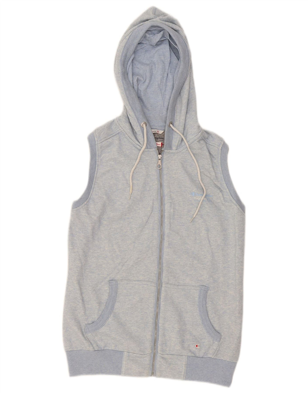 Champion Womens Heritage Classics Zip Hoodie πουλόβερ UK 14 Medium Blue