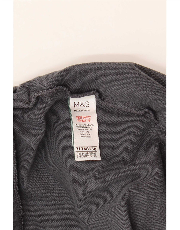 Marks & Spencer Boys αθλητικό σορτς 15-16 ετών Γκρι βαμβακερό