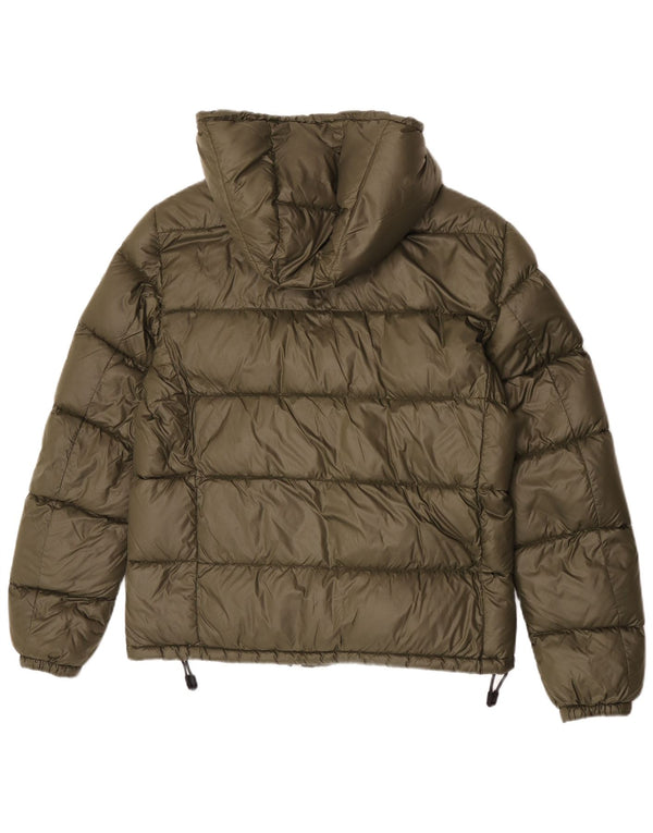 PEUTEREY Γυναικείο μπουφάν με κουκούλα UK 16 Large Khaki Polyamide
