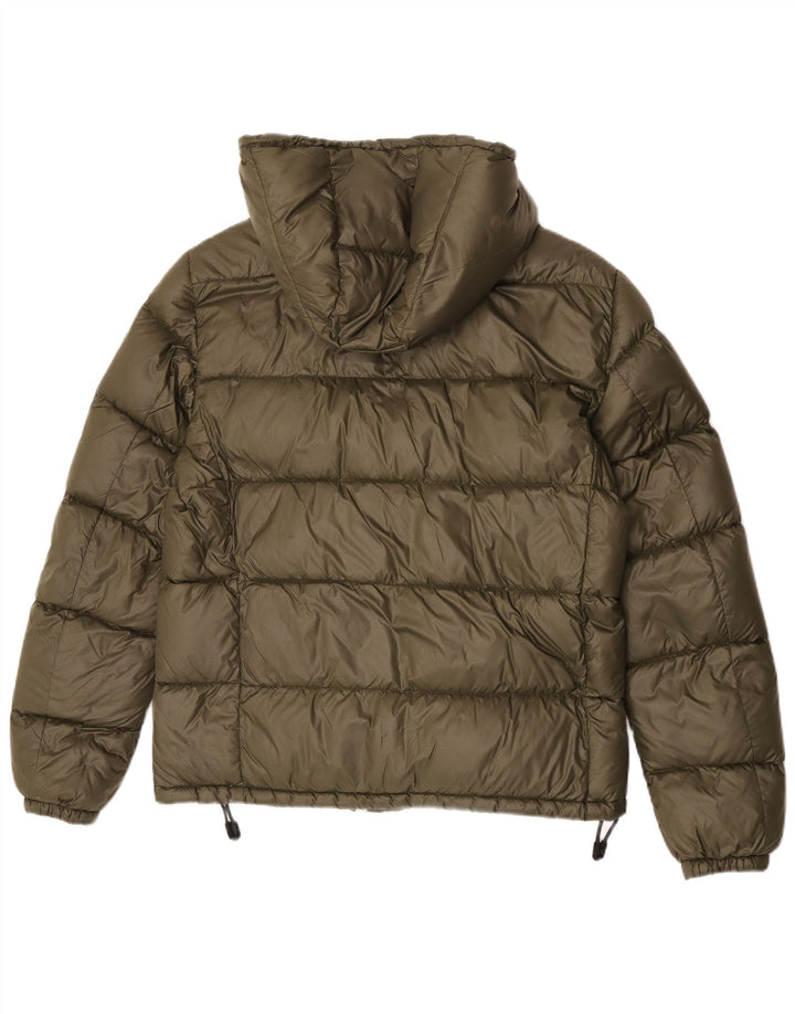 PEUTEREY Γυναικείο μπουφάν με κουκούλα UK 16 Large Khaki Polyamide